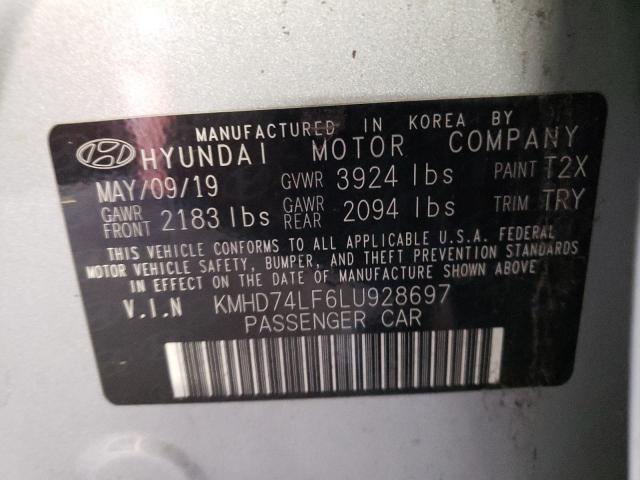 Photo 11 VIN: KMHD74LF6LU928697 - HYUNDAI ELANTRA SE 