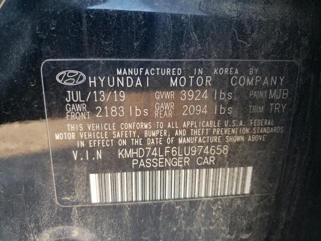 Photo 11 VIN: KMHD74LF6LU974658 - HYUNDAI ELANTRA SE 