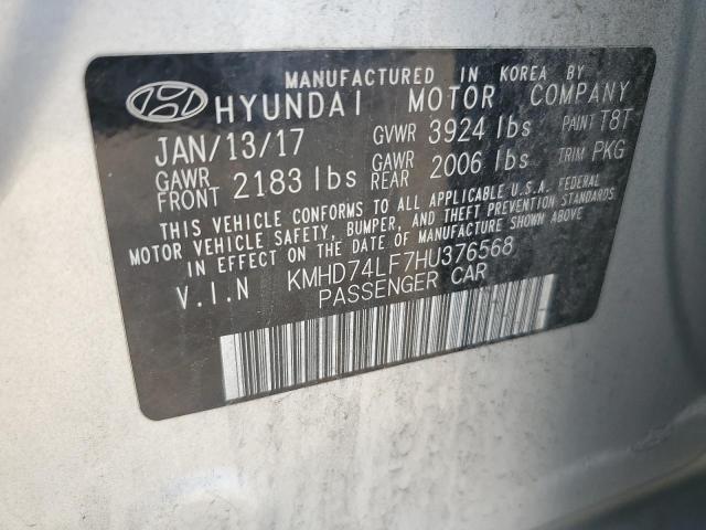 Photo 12 VIN: KMHD74LF7HU376568 - HYUNDAI ELANTRA SE 