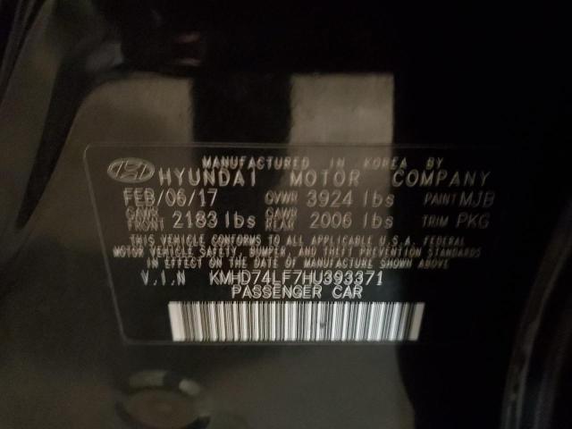 Photo 9 VIN: KMHD74LF7HU393371 - HYUNDAI ELANTRA 