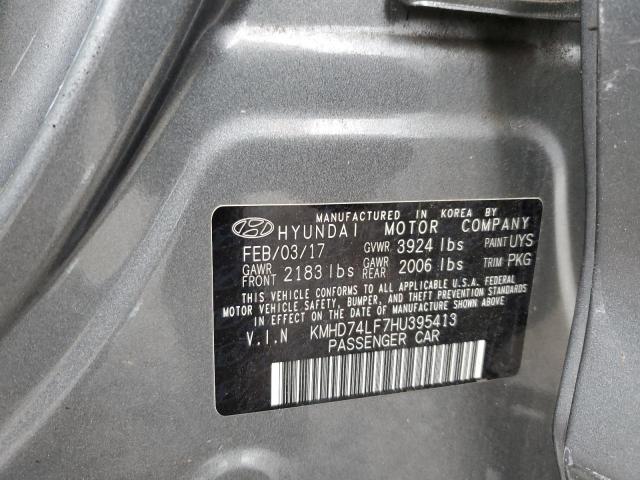 Photo 12 VIN: KMHD74LF7HU395413 - HYUNDAI ELANTRA 