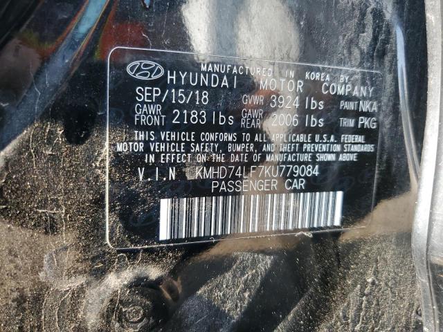 Photo 12 VIN: KMHD74LF7KU779084 - HYUNDAI ELANTRA 