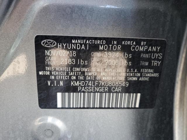 Photo 11 VIN: KMHD74LF7KU808549 - HYUNDAI ELANTRA 