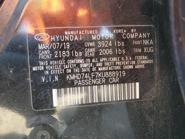 Photo 12 VIN: KMHD74LF7KU888919 - HYUNDAI ELANTRA SE 