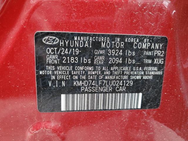 Photo 11 VIN: KMHD74LF7LU024129 - HYUNDAI ELANTRA 