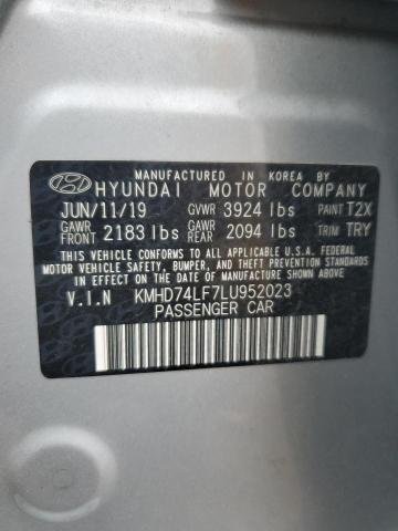 Photo 12 VIN: KMHD74LF7LU952023 - HYUNDAI ELANTRA SE 