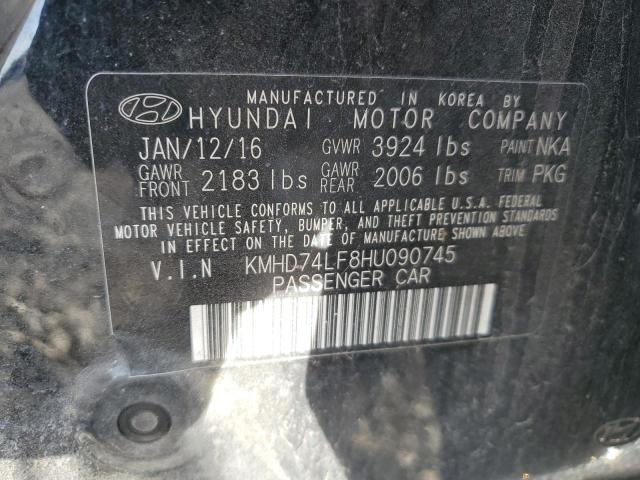 Photo 12 VIN: KMHD74LF8HU090745 - HYUNDAI ELANTRA 