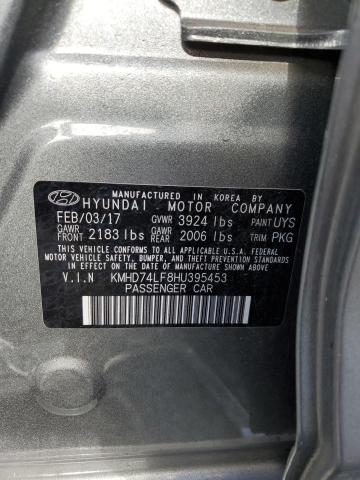 Photo 11 VIN: KMHD74LF8HU395453 - HYUNDAI ELANTRA SE 