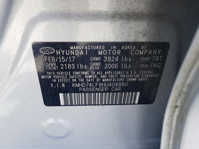 Photo 9 VIN: KMHD74LF8HU404880 - HYUNDAI ELANTRA 