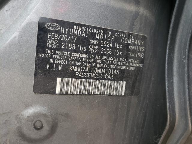 Photo 9 VIN: KMHD74LF8HU410145 - HYUNDAI ELANTRA SE 