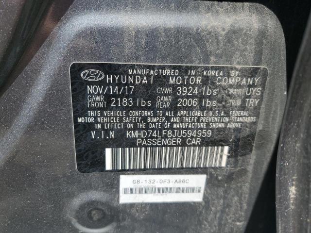 Photo 12 VIN: KMHD74LF8JU594959 - HYUNDAI ELANTRA 