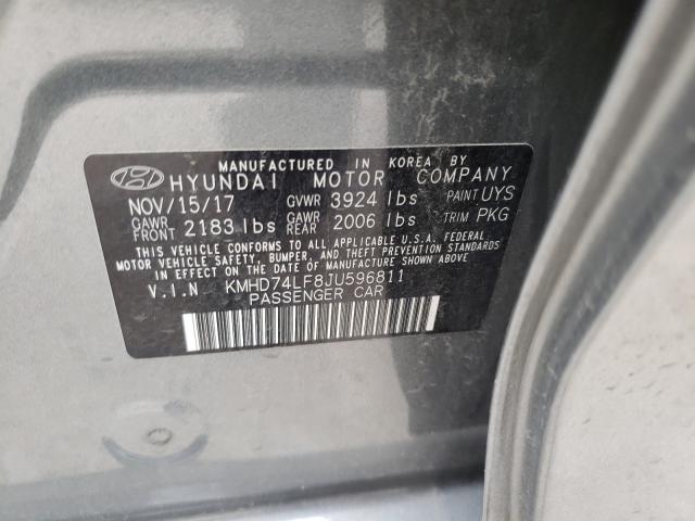 Photo 9 VIN: KMHD74LF8JU596811 - HYUNDAI ELANTRA SE 