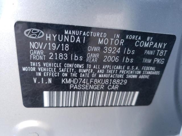 Photo 7 VIN: KMHD74LF8KU818829 - HYUNDAI ELANTRA SE 