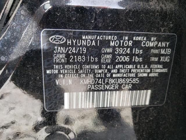 Photo 11 VIN: KMHD74LF8KU869585 - HYUNDAI ELANTRA 