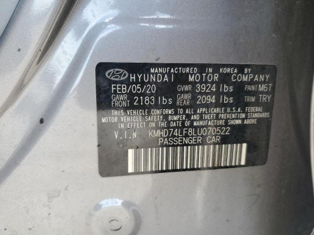 Photo 11 VIN: KMHD74LF8LU070522 - HYUNDAI ELANTRA SE 