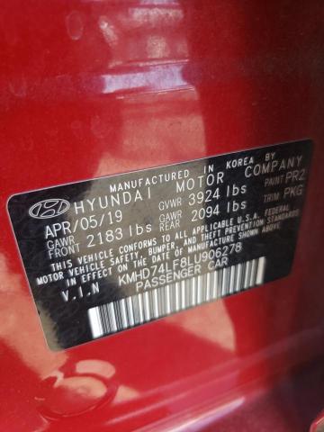 Photo 11 VIN: KMHD74LF8LU906278 - HYUNDAI ELANTRA 