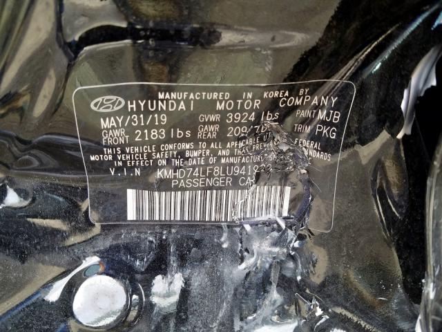 Photo 9 VIN: KMHD74LF8LU941922 - HYUNDAI ELANTRA SE 