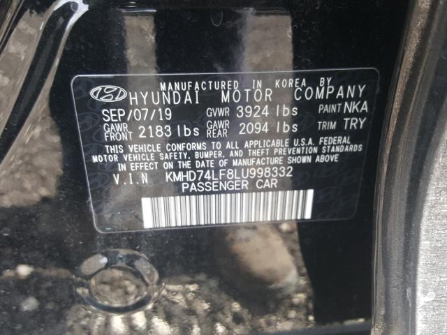 Photo 9 VIN: KMHD74LF8LU998332 - HYUNDAI ELANTRA SE 