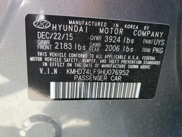 Photo 11 VIN: KMHD74LF9HU076952 - HYUNDAI ELANTRA 