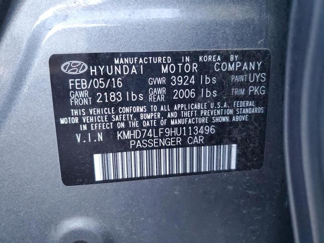 Photo 11 VIN: KMHD74LF9HU113496 - HYUNDAI ELANTRA 