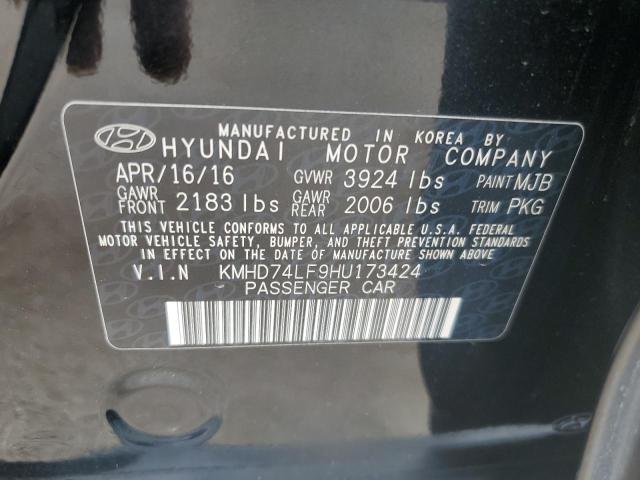 Photo 11 VIN: KMHD74LF9HU173424 - HYUNDAI ELANTRA SE 