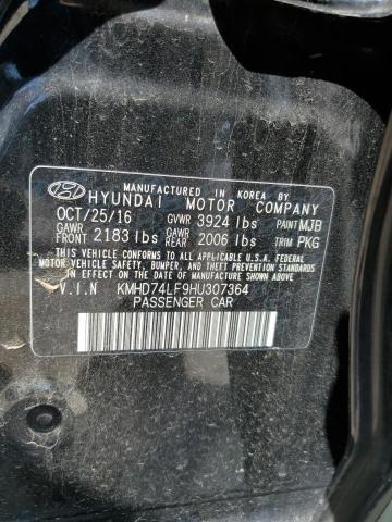 Photo 11 VIN: KMHD74LF9HU307364 - HYUNDAI ELANTRA 