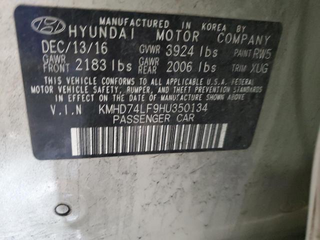 Photo 11 VIN: KMHD74LF9HU350134 - HYUNDAI ELANTRA 