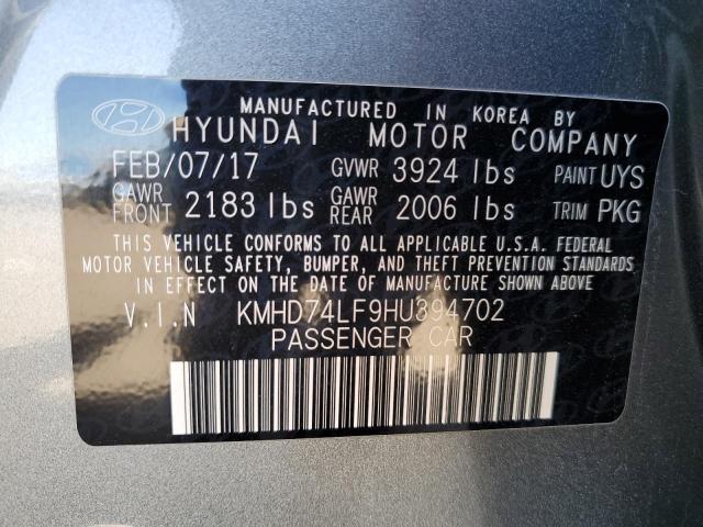 Photo 11 VIN: KMHD74LF9HU394702 - HYUNDAI ELANTRA 