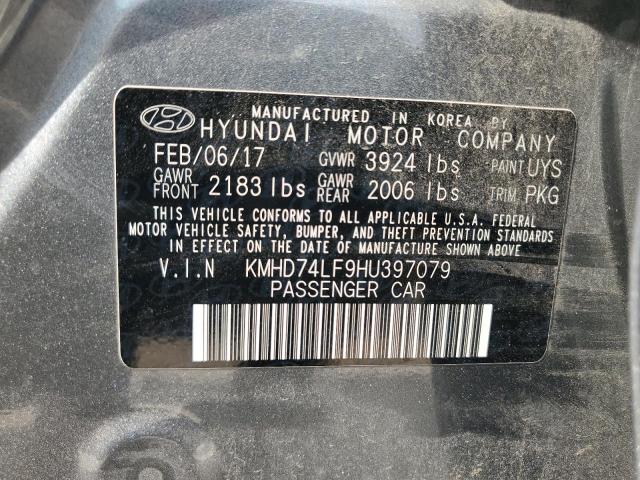 Photo 11 VIN: KMHD74LF9HU397079 - HYUNDAI ELANTRA SE 