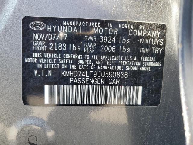 Photo 11 VIN: KMHD74LF9JU590838 - HYUNDAI ELANTRA 