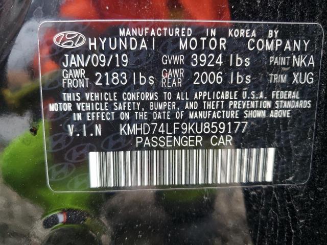 Photo 12 VIN: KMHD74LF9KU859177 - HYUNDAI ELANTRA SE 