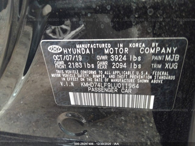 Photo 8 VIN: KMHD74LF9LU011964 - HYUNDAI ELANTRA 