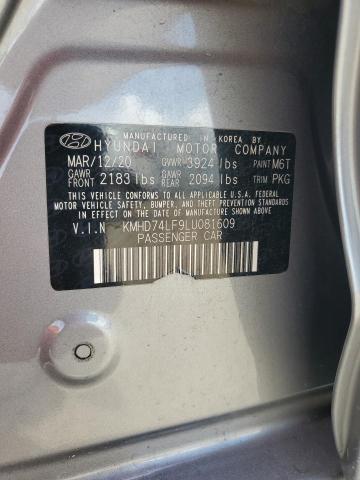 Photo 11 VIN: KMHD74LF9LU081609 - HYUNDAI ELANTRA SE 