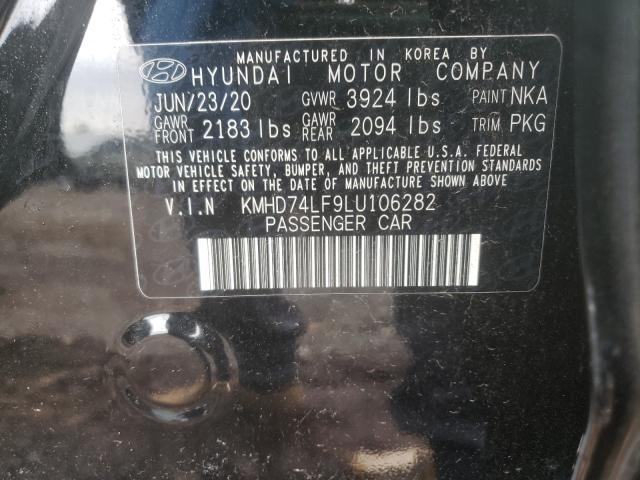 Photo 9 VIN: KMHD74LF9LU106282 - HYUNDAI ELANTRA SE 