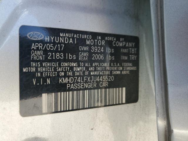 Photo 11 VIN: KMHD74LFXJU445520 - HYUNDAI ELANTRA SE 