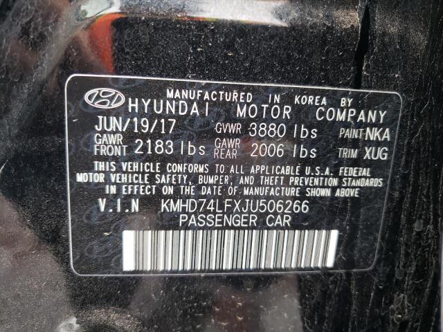 Photo 12 VIN: KMHD74LFXJU506266 - HYUNDAI ELANTRA SE 