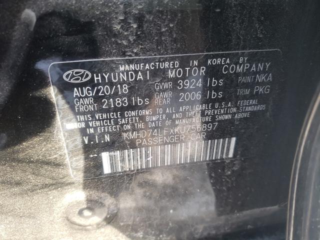 Photo 9 VIN: KMHD74LFXKU756897 - HYUNDAI ELANTRA 