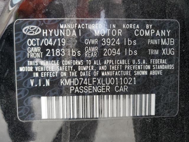 Photo 12 VIN: KMHD74LFXLU011021 - HYUNDAI ELANTRA 