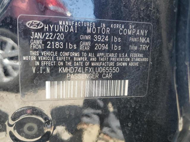 Photo 12 VIN: KMHD74LFXLU065550 - HYUNDAI ELANTRA SE 