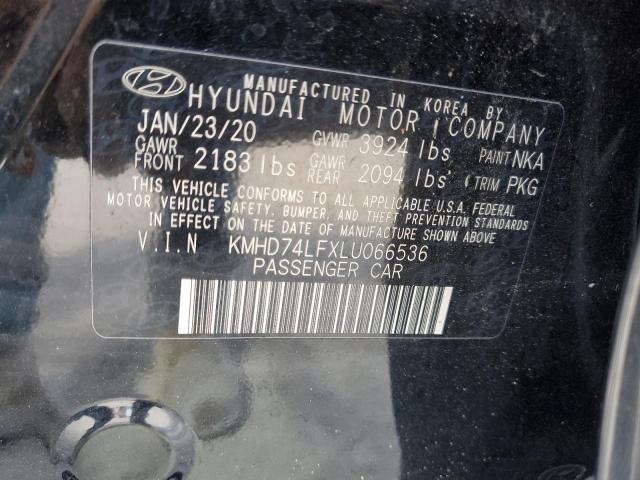 Photo 12 VIN: KMHD74LFXLU066536 - HYUNDAI ELANTRA SE 