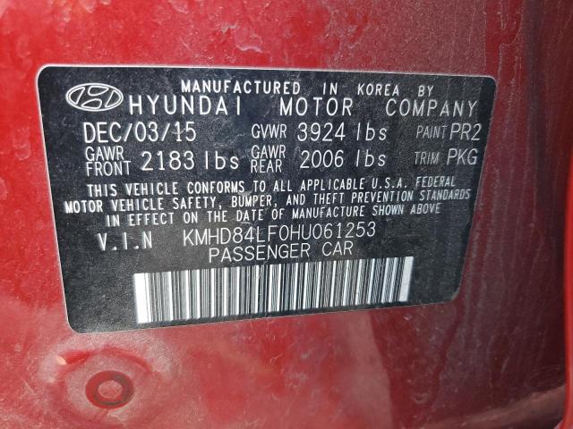 Photo 11 VIN: KMHD84LF0HU061253 - HYUNDAI ELANTRA SE 