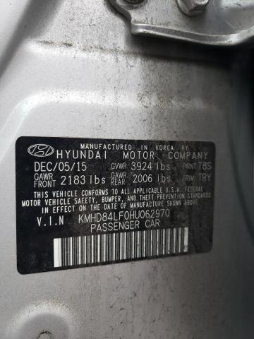 Photo 11 VIN: KMHD84LF0HU062970 - HYUNDAI ELANTRA SE 