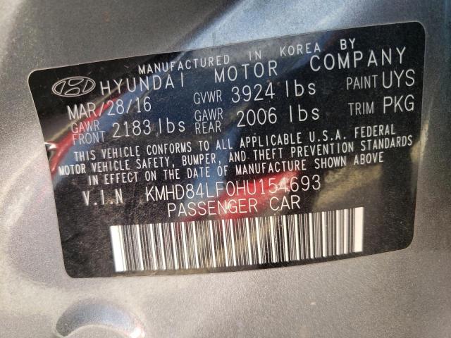 Photo 11 VIN: KMHD84LF0HU154693 - HYUNDAI ELANTRA SE 