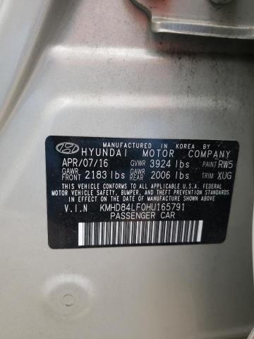 Photo 12 VIN: KMHD84LF0HU165791 - HYUNDAI ELANTRA SE 