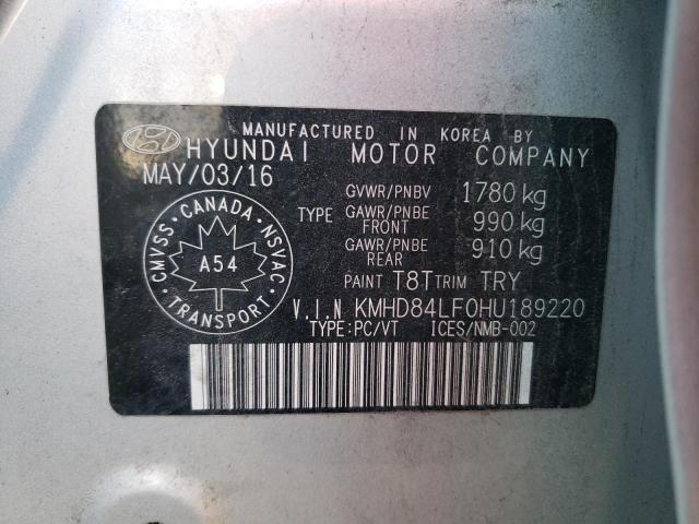 Photo 11 VIN: KMHD84LF0HU189220 - HYUNDAI ELANTRA 