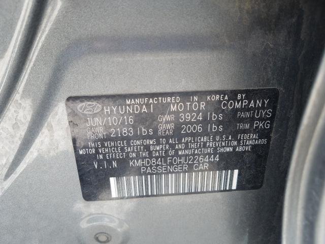 Photo 9 VIN: KMHD84LF0HU226444 - HYUNDAI ELANTRA 