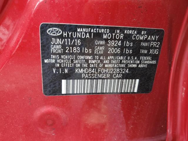 Photo 11 VIN: KMHD84LF0HU228324 - HYUNDAI ELANTRA 