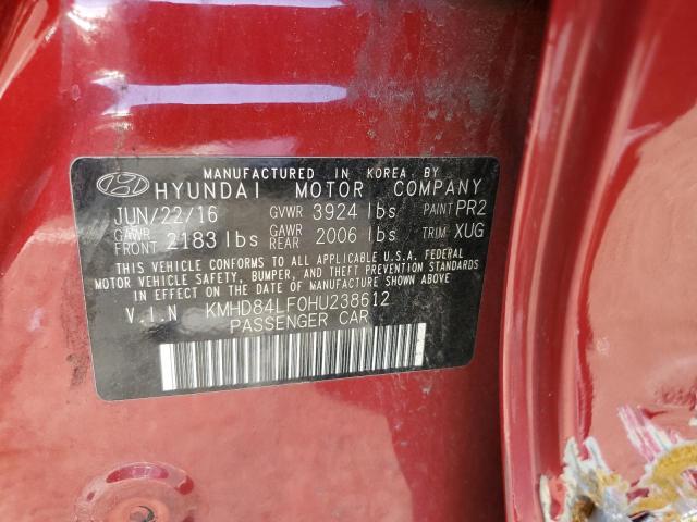 Photo 9 VIN: KMHD84LF0HU238612 - HYUNDAI ELANTRA SE 