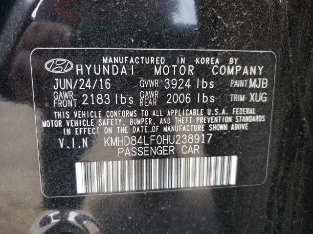 Photo 9 VIN: KMHD84LF0HU238917 - HYUNDAI ELANTRA 