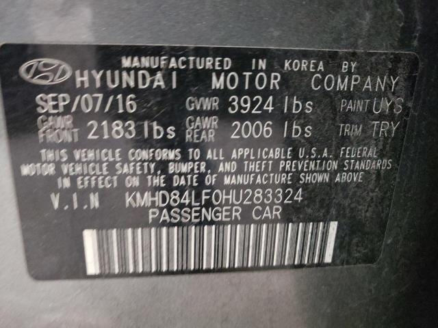 Photo 9 VIN: KMHD84LF0HU283324 - HYUNDAI ELANTRA 